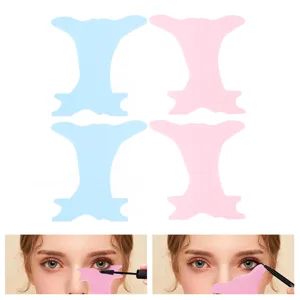Fockety Eyeliners Stencils Sturdy PP Reusable Portable Reach Easy Great Eyebrow Makeup with Precise Positioning for Different Face Shapes and - product information 3
