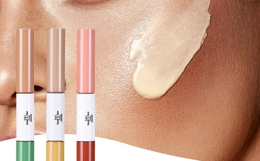 Teksome Camouflage For Women 3X High Coverage Concealer for Makeup Lightweight Cosmetics Long Lasting Solution for Dates Travel Gatherings and Photography - Make-Up Concealer