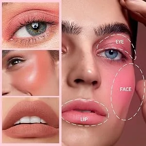 Makeup Blush Palette Face Matte Contour Blush Makeup Palette Smudge Resistant Makeup Cosmetics for Daily Use Travel Wedding and Events - Hele dag straling