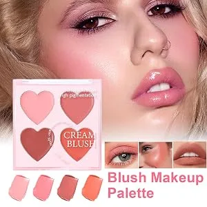 MakeUp Blush Palette Face Matte Contour Blush MakeUp Palette Smudgeresistant Makeup Cosmetics for Daily Use Travel Wedding and Events - Makkelijk blendbaar
