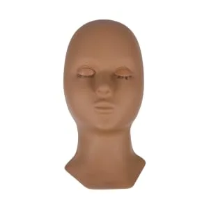 WOONEKY Realistic Mannequin Mold For Eyelash Extensions Practice Silicone Training Display Model Grafting Tools For Beginners 25X13X8CM as shown - product information 4