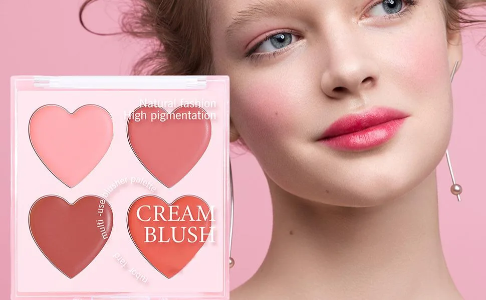 Makeup Blush PaletteFace Matte Contour Blush Makeup Palette Smudge Resistant Makeup Cosmetics for Daily Use Travel Wedding and Events - Blushpalet Voor Wangen