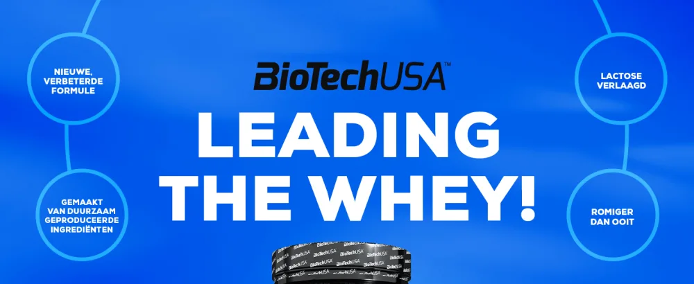 BioTechUSA Iso Whey Zero Premium Whey Protein Isolate GrassFed EnzymeFree Sugar and Glutenfree 1816 g Caff Latte Caff Latte 1816 g - Reclame voor wei-eiwit van BioTechUSA met