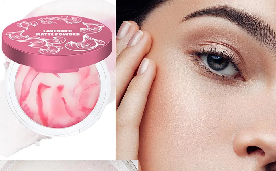 Face Poodle Matte Pressed PowderLightweight Primer Foundation Waterproof Coverage For Under Eyes Daily Use & Travel Womens Cosmetics - Poeder Make-Up