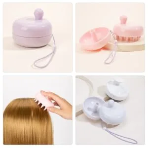 Beatifufu Shampoo Brush for Adjustable Head Compact Handy for Daily Use Strengthens Hair Cleansing Durable Easy to Clean - product information 5