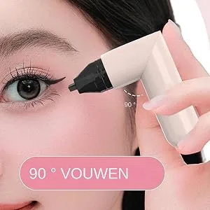Eye Pencil Stamp Waterproof Eye Templates Double Sided Smudge Resistant Long Lasting Pencil For Easy Eyebrow Makeup Black - Veegvast Daglang