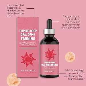 Face Tanning Drops Sunbathing Bronzer Fast Natural Tanning Body Face Moisturizer Indoor Outdoor For Women Men - Moeiteloos onderweg