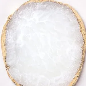 FUNOMOCYA Unique Resin Manicure Palette Agate Edge Nails Plate Art Tools White Kit 95*83cm white - product information 2