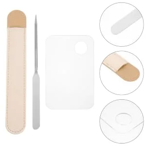 Mikinona Makeup Mixing Palette Mini Makeup Nail Art Supplies Sturdy Dimensional Retaining Salon Use At Home 175X15CM as shown - product information 4