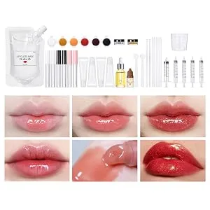 Full DIY Lip Gloss Making Kit Make Your Own Moisturizing Lip Glaze Beginner Kit - urishing lipgloss maker