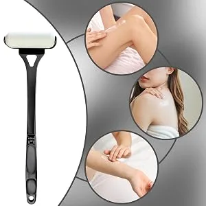 Lotion Applicator For Back Back Cream ApplicatorLong Handle Foldable Handle Roller Brush For Everyone Anointing Shower Black - Geen druppels