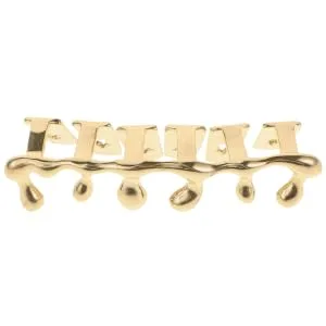 HAPINARY Hip Hop Teardrop Drip Teeth Caps Gold Plated Teeth Caps for Event Costumes - product information 3