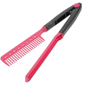 HAPINARY Hair Styling Comb Clipon Vshaped Design Hair Straightener And Rosy - product information 3