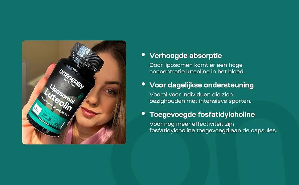 Be Healthy Group doo Liposomal Luteolin 500 mg 60 Vegetable Capsules Natural Flavonoid Excellent Absorption and Effectiveness With Added Phosphatidylcholine Daily Support - aplus content image