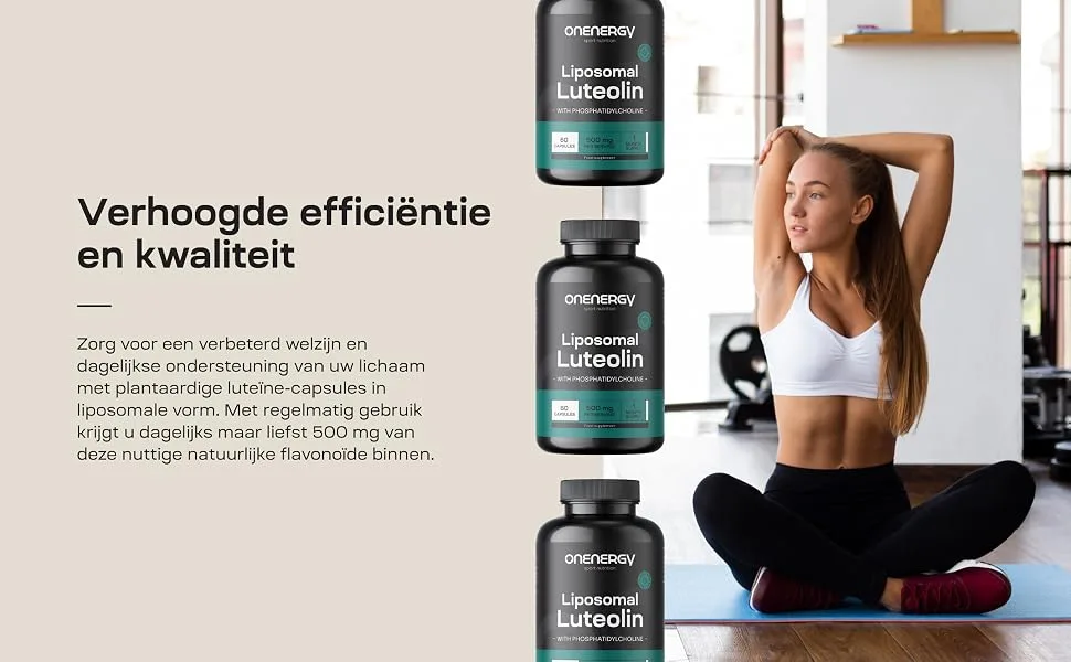 Be Healthy Group doo Liposomal Luteolin 500 mg 60 Vegetable Capsules Natural Flavonoid Excellent Absorption and Effectiveness With Added Phosphatidylcholine Daily Support - aplus content image
