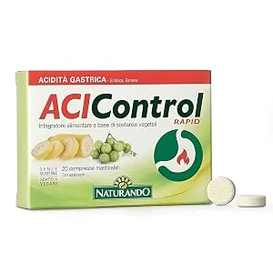 Naturando srl Naturando Acicontrol Rapid 20 chewable tablets against heartburn - ACCONTROL RAPID