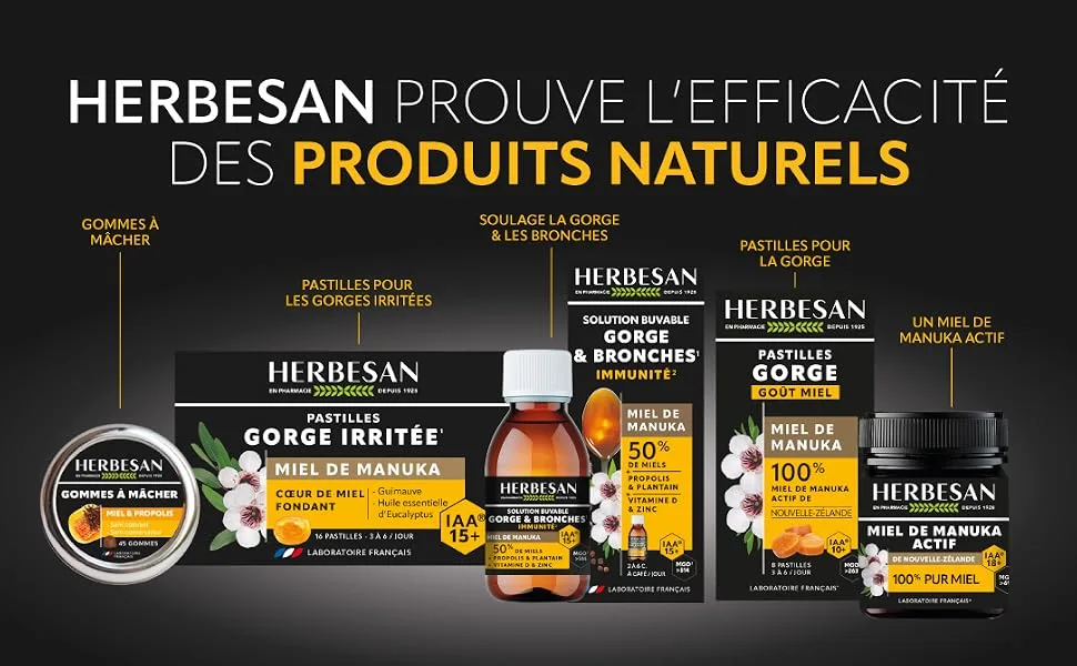 Herbesan Active Manuka Honey IAA5+ MGO83+ 250g - MANUKA 2
