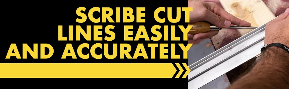 General Tools Scratch Awl Tool with Hardwood Handle - Scribe  Layout Work  & Piercing Wood - Alloy Steel Blade 1 Steel - scratch awl, scribe awl, scribe, art tool, crafts tool, punching tool, sewing tool