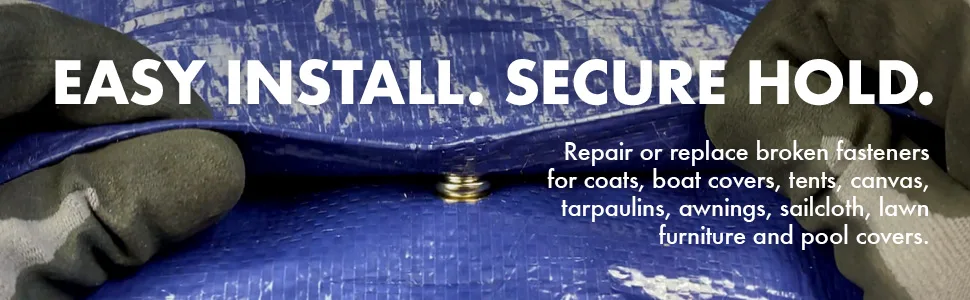 General Tools 1265 Snap Fastener Kit with 6 Fasteners - general tools 1265 snap fastener kit, repair kit, brass fastener kit, snap repair kit, tent repair