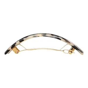 France Luxe Rectangle Volume Barrette Caramel Horn - france luxe