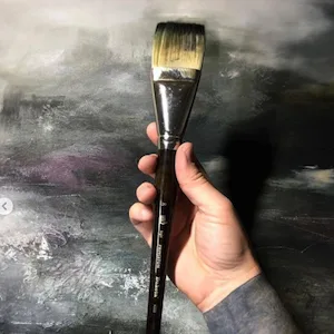 Princeton Dakota  Series 6300  Synthetic Hog Bristle All Purpose Paint Brush  Fan  3 - Large Brush