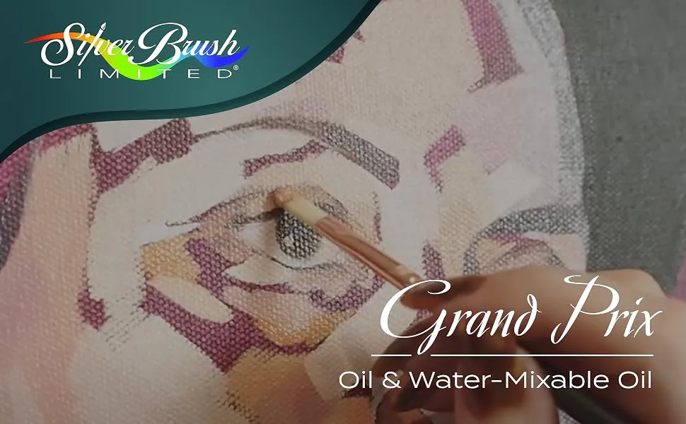 Silver Brush Limited 1002 Grand Prix Bright Brush for Oil Paintings  Size 2  Long Handle - Grand Prix