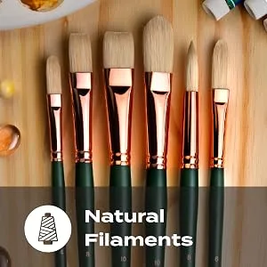 Silver Brush Limited 1000 Grand Prix Round Brush for Oil Paintings  Size 0  Long Handle - product information 5