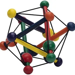 Manhattan Toy Skwish Classic Rattle and Teether Grasping Activity Toy - baby shapes toy