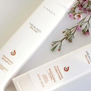 L'ANZA Healing Volume Final Effects Hair spray with Strong Hold Effect  Boosts Shine  Volume  and Thickness for Fine and Flat Hair  Rich with Bamboo Bodifying Complex and Keratin (10.6 Fl Oz) - L'ANZA Healing Volume