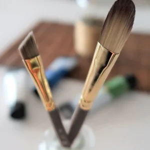 Princeton Umbria Short Handle Synthetic Paint Brush for Watercolor  Acrylic and Oil  Series 6250  Dagger Striper  6 - More Brushes
