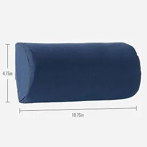 DMI Lumbar Roll Back Support Cushion Pillow  Half-Moon Size  Navy - measurements size