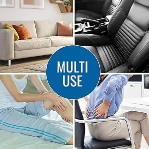 DMI Lumbar Roll Back Support Cushion Pillow  Half-Moon Size  Navy - multi-use pillow