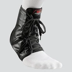 McDavid Ankle Brace Lace-Up w/Inserts  Maximum Strength Ankle Support to Help Prevent & Recover from Ankle Sprains Medium White - product information 2