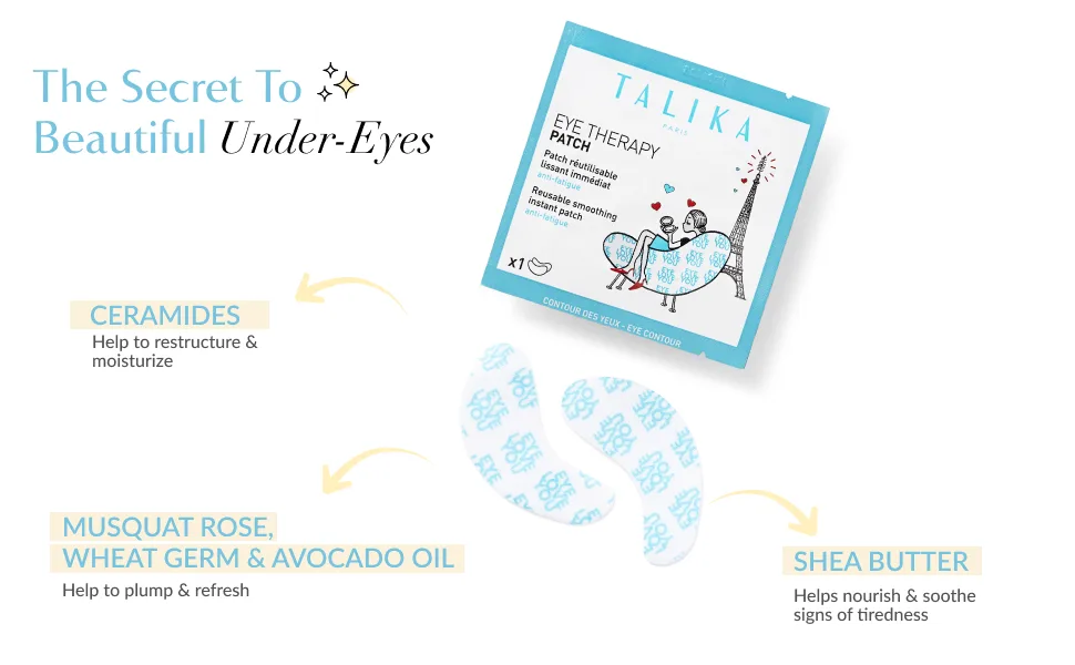 Talika Eye Therapy Patch 6 patches - undereye patches reusable eye pads eye patches for dark circles eye mask for puffiness under eye