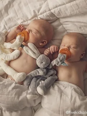 Bunnies By The Bay Blossom Bunny Silly Buddy  Bunny Rabbit Stuffed Animal - Silly Buddy Pacifier Holders