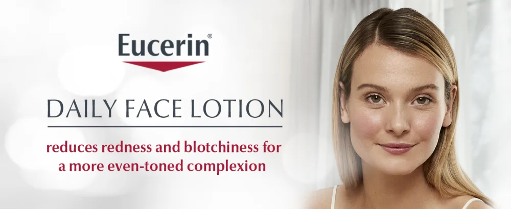 Eucerin Redness Relief Day Lotion - Broad Spectrum SPF 15 - Neutralizes Redness and Protects Skin - 1.7 fl. oz. Pump Bottle - Daily face lotion, eucerin lotion, eucerin, lotion, face lotion, day cream, day lotion, redness