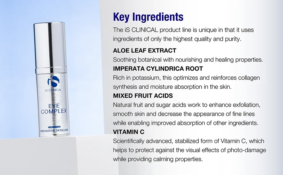 iS CLINICAL Eye Complex  Reduces Dark Circles and Under-Eye Puffiness Hydrating Under Eye Cream for Dry Eyes - under eye vream, eye cream anti sging