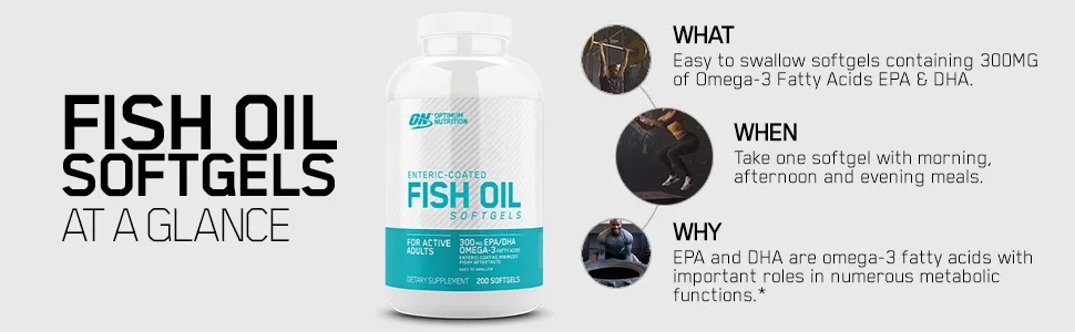 Optimum Fish Oil Softgels - Optimum Nutrition Fish Oil Softgels