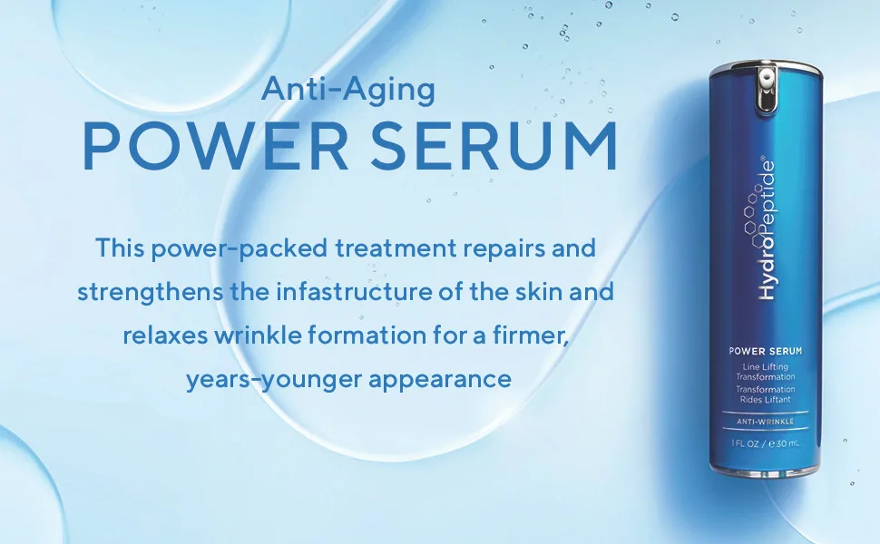 HydroPeptide Power Serum  Anti-Aging Lifting Wrinkle Treatment  Increases Skin Hydration  1 Ounce - Hydropeptide Power Serum