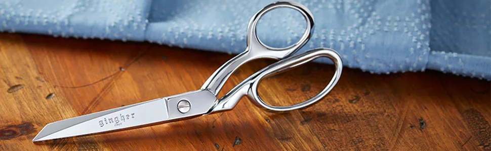 Gingher Dressmaker's Fabric Scissors - 8 Stainless Steel Shears - Sharp Knife Edge Fabric Scissors with Protective Sheath Edge Dressmaker's Shears - Gingher Scissors