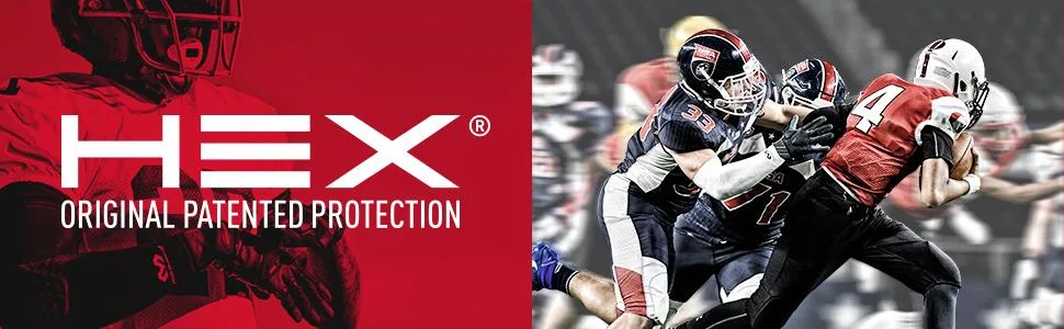 McDavid Hex Padded Forearm Compression Sleeve for Football & Contact Sports  Moisture Wicking to Keep You Dry & Cool  Includes 2 Sleeves Medium Black - product information 2