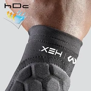 McDavid Hex Padded Forearm Compression Sleeve for Football & Contact Sports  Moisture Wicking to Keep You Dry & Cool  Includes 2 Sleeves Medium Black - product information 5