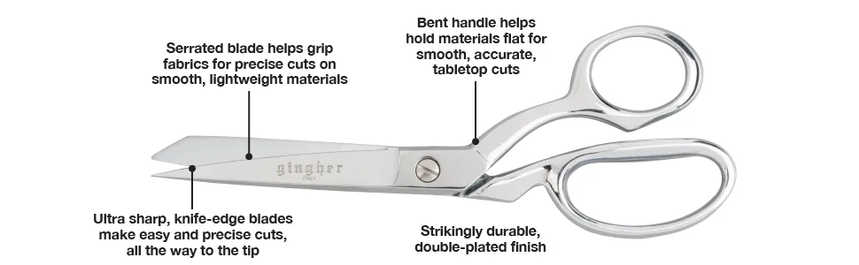 Gingher Inc  Silver - Gingher 01-005284 Knife Edge Dressmaker