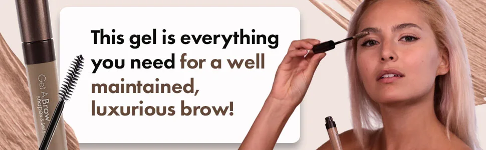 Sorme Cosmetics Get A Brow Shaping  Natural  Non-Flaking Gel Dark Brown - Banner5