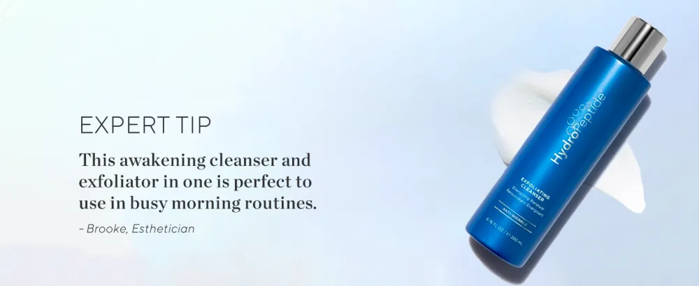 HydroPeptide Exfoliating Cleanser Energizing Renewal  Gentle Exfoliation  Promotes Healthy Collagen  6.76 Ounce - expert tip