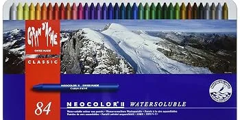 Caran d'Ache Classic Neocolor II Water-Soluble Pastels  10 Colors - Classic Neocolor Pastels