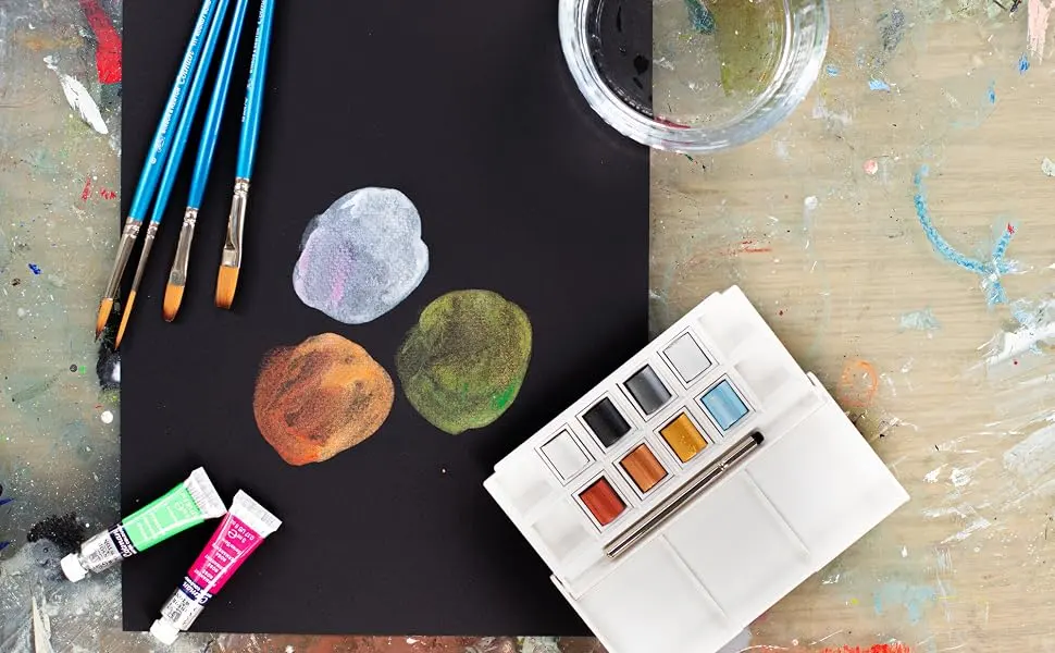 Winsor & Newton Cotman Water Colour Series 111 Short Handle Synthetic Brush  SH 4/0 SH 4/0 Series 111 Round - cotman