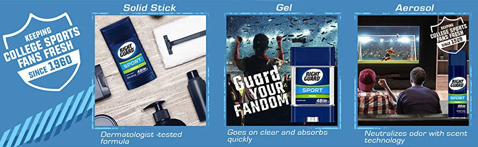 Right Guard Sport Fresh Scent Antiperspirant & Deodorant Spray Aluminum-Free Blocks Sweat 48-Hour Odor Protection Quick-Drying & Long-Lasting 6oz - right guard, sport deodorant