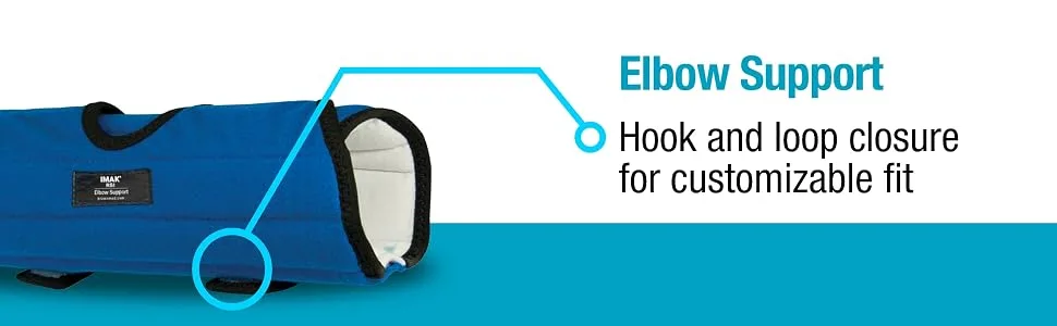 IMAK RSI Elbow Support - Elbow Brace and Immobilizer for Nighttime - Removable Splint for Customizable Comfort and Support - IMKA10110-5