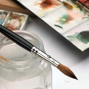 Winsor & Newton Series 7 Kolinsky Sable Brush  Round SH 1 Black 1 Round - product information 26